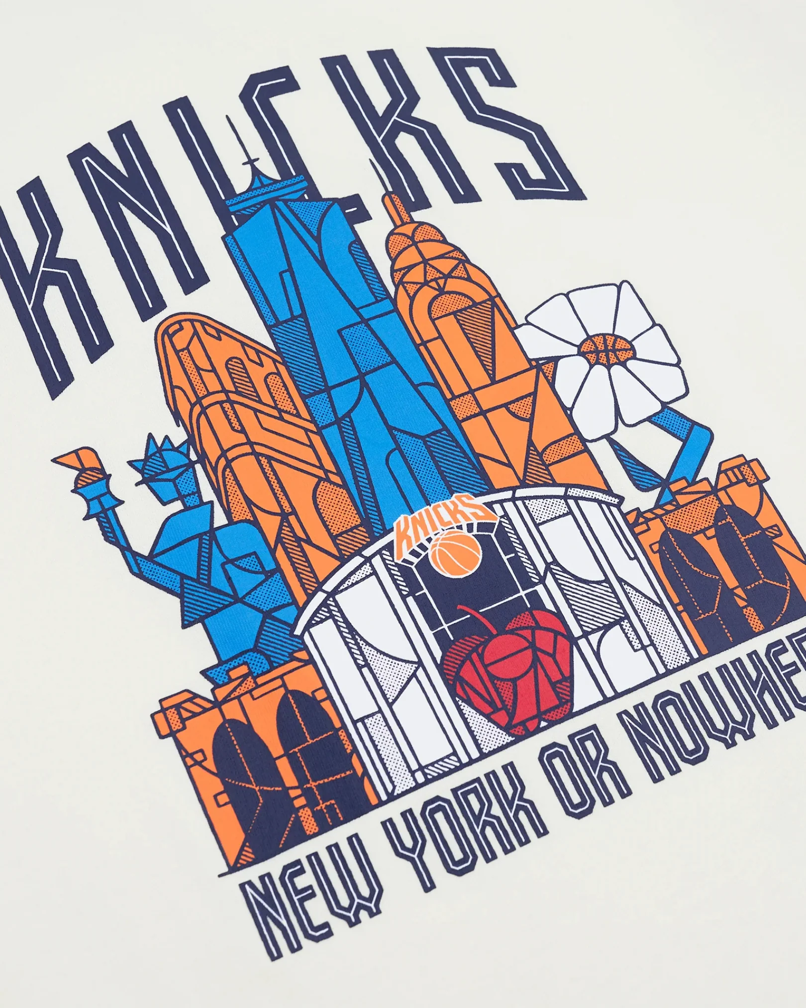 Knicks Skyscraper Oversized Crop T-Shirt - Image 9